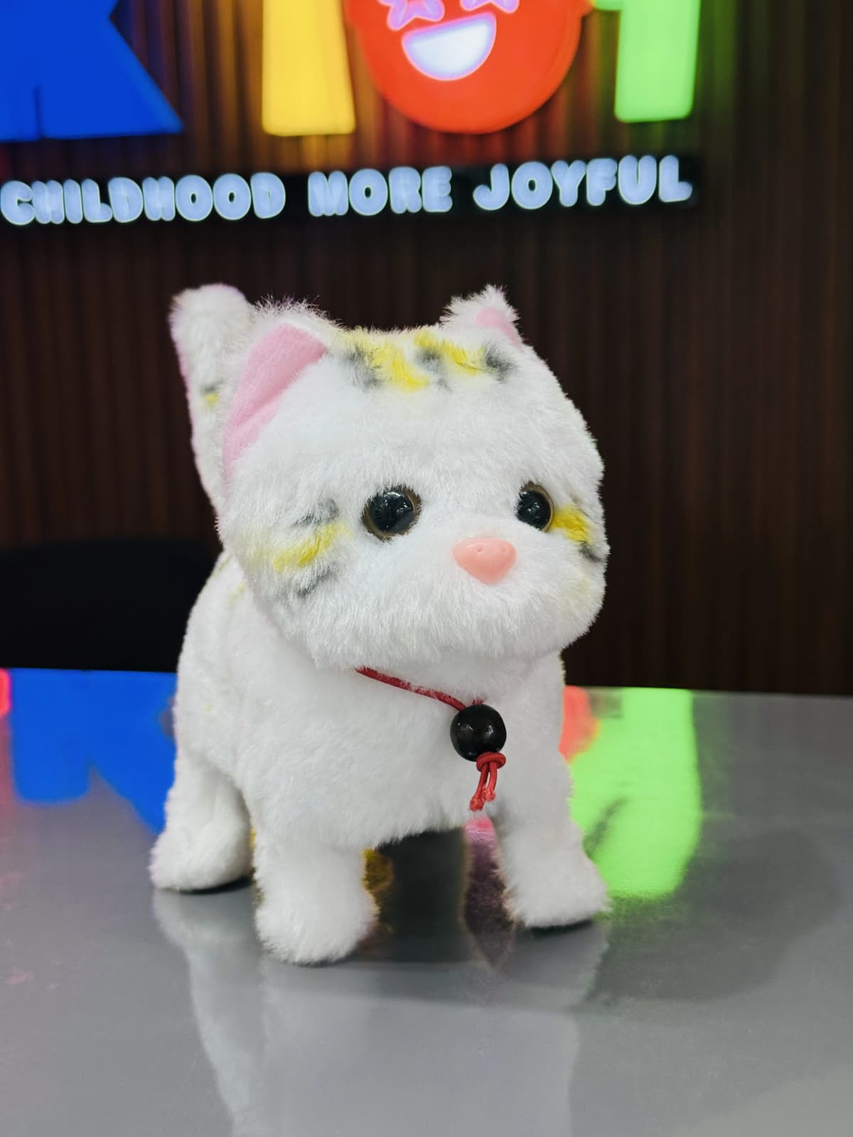 Cute Plush Cat with Walking & Sound Features