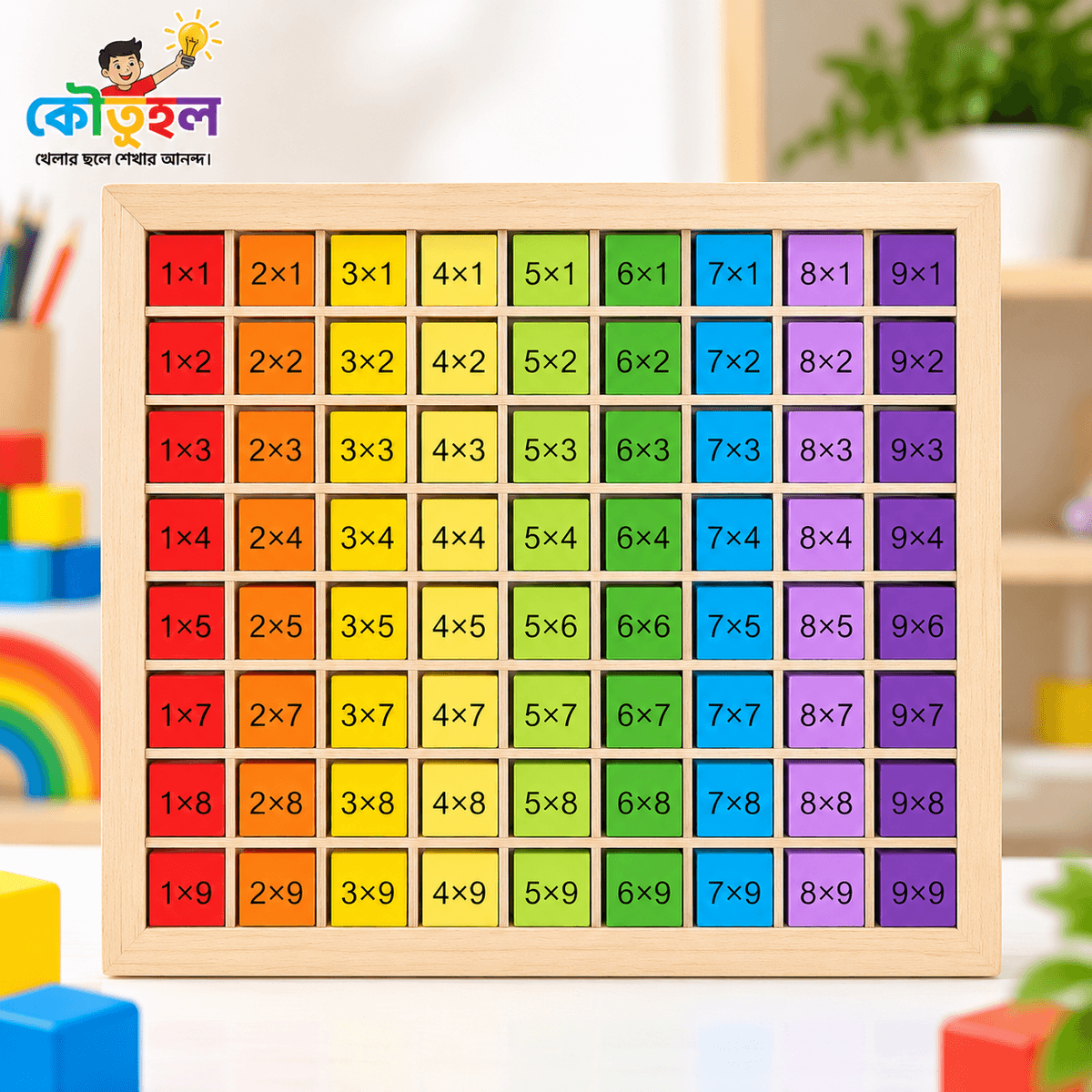 Wooden Multiplication Board